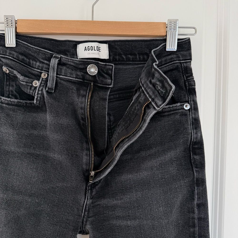 AGOLDE |  High Rise Black Jeans - Picture 5 of 10